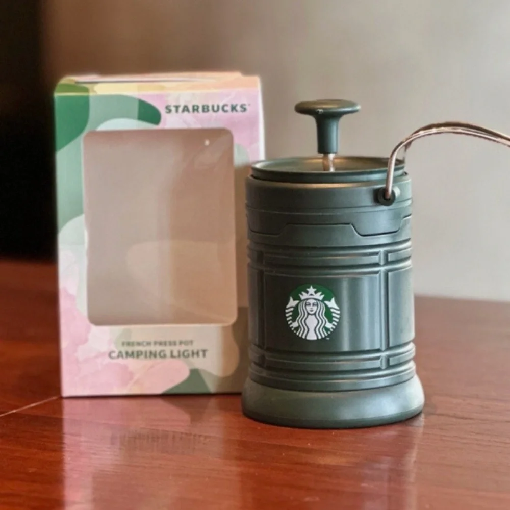 Starbucks Green French Press Lantern